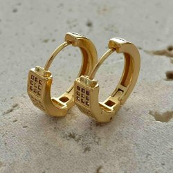 FRIIHOF+SIIG - SQUARE - GULDBELAGTE RERINGE 