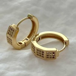 FRIIHOF+SIIG - SQUARE - GULDBELAGTE RERINGE 