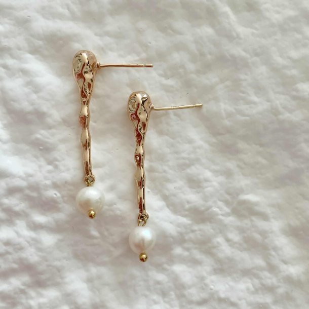 FRIIHOF+SIIG - 2023547 - GULDBELAGTE RERINGE - WHITE PEARL