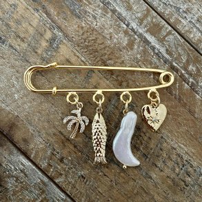 FRIIHOF+SIIG - GULDBELAGT JEWELLERY PIN 