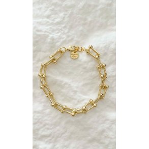 FRIIHOF+SIIG - PERNILLE - GULDBELAGT ARMB�ND 