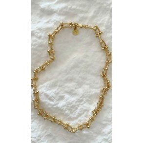 FRIIHOF+SIIG - PERNILLE - GULDBELAGT HALSKDE 