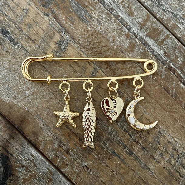 FRIIHOF+SIIG - GULDBELAGT JEWELLERY PIN 