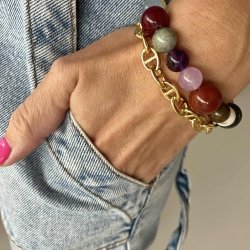 FRIIHOF+SIIG - GULDBELAGT ARMBND 