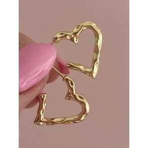 FRIIHOF+SIIG - HEART - GULDBELAGTE �RESTIKKER