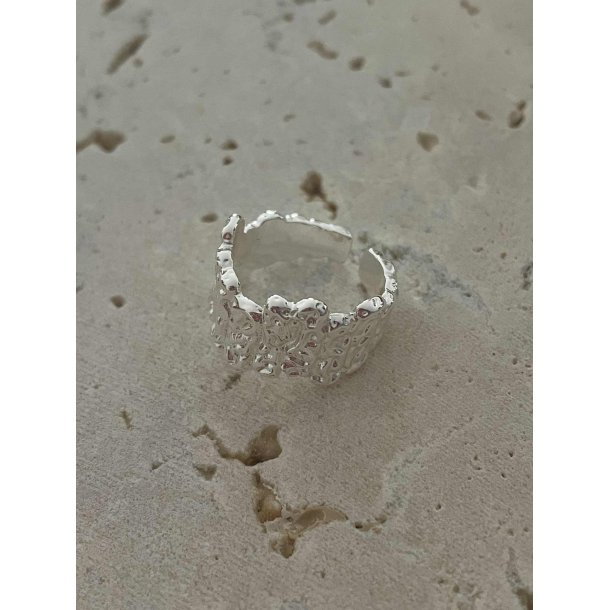 FRIIHOF+SIIG - RHODIUM (S�LVLOOK) FINGERRING - JUSTERBAR