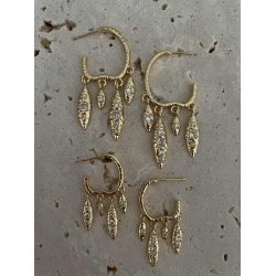 FRIIHOF+SIIG - MICHELLE (STOR) - GULDBELAGTE �RERINGE