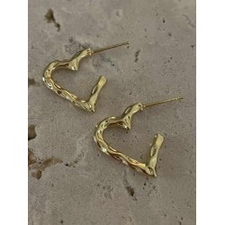 FRIIHOF+SIIG - HEART - GULDBELAGTE �RESTIKKER