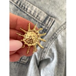 FRIIHOF+SIIG - SOL - GULDBELAGT BROCHE