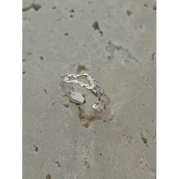 FRIIHOF+SIIG - RHODIUM (S�LVLOOK) FINGERRING - JUSTERBAR