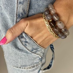 FRIIHOF+SIIG - GULDBELAGT ARMBND 