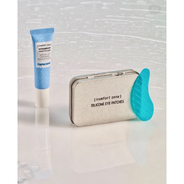 COMFORT ZONE - DET BEDSTE TIL DIG - DEPUFF �JENCREME + SILICONE REUSABLE EYE PATCHES (+ BOX)