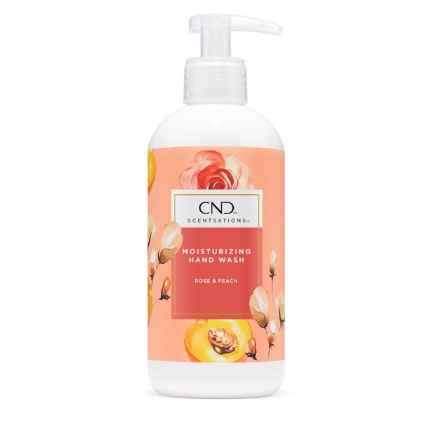 CND - HNDSBE - PEACH &amp; ROSE - WASH - SCENTSATIONS - 390 ML.