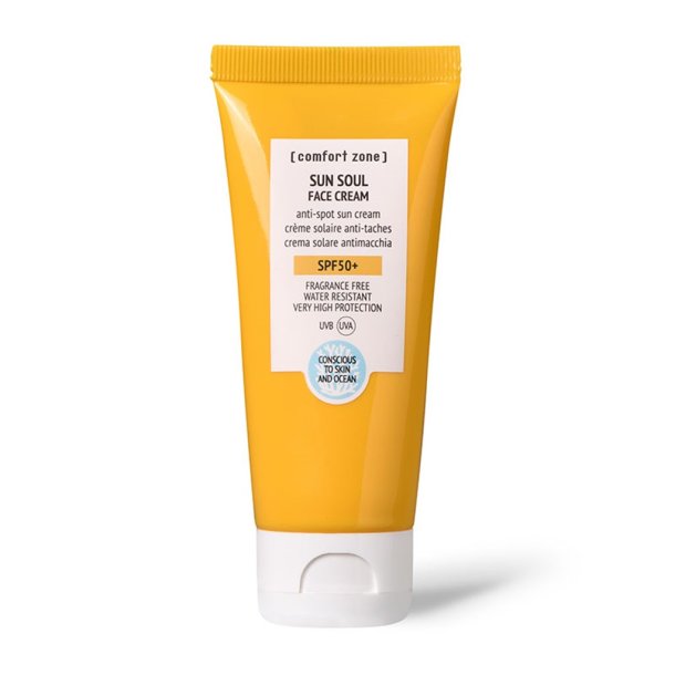 COMFORT ZONE - SUN SOUL - ANSIGTSCREME - FACE CREAM - SPF 50+ - UDEN DUFT - 60 ML.