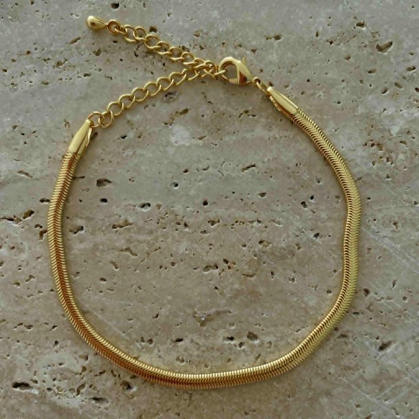 FRIIHOF+SIIG - SNAKE - GULDBELAGT ARMBND 