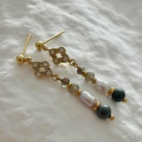 FRIIHOF+SIIG - CARINA - GULDBELAGTE RESTIKKER 