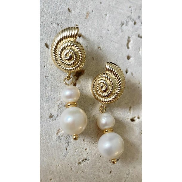 FRIIHOF+SIIG - SHELL PEARLS - GULDBELAGTE RERINGE 