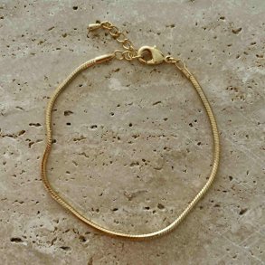 FRIIHOF+SIIG - SNAKE - GULDBELAGT ARMB�ND 