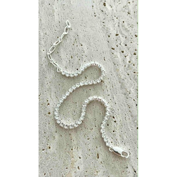 FRIIHOF+SIIG - TENNIS - RHODIUM (SLVLOOK) ARMBND