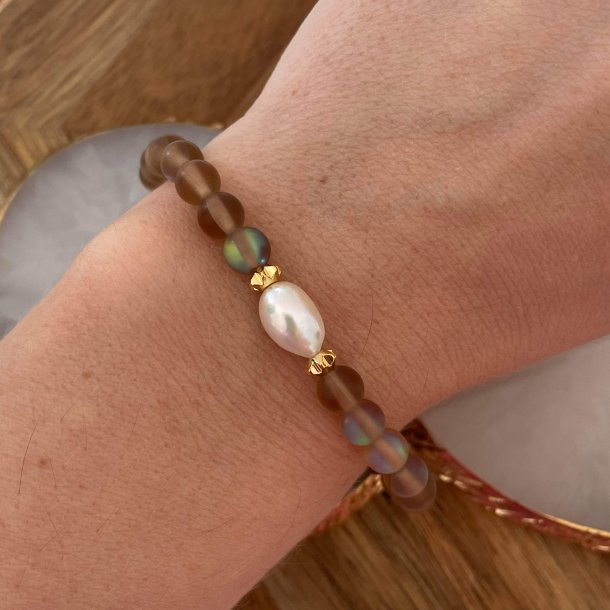 FRIIHOF+SIIG - NR. 2023186 - ARMBND - WHITE PEARL 