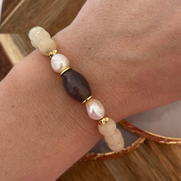 FRIIHOF+SIIG - NR. 2023187 - ARMBND - WHITE PEARL 