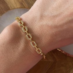 FRIIHOF+SIIG - HANNAH - GULDBELAGT ARMBND 