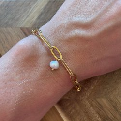 FRIIHOF+SIIG - GULDBELAGT ARMBND 