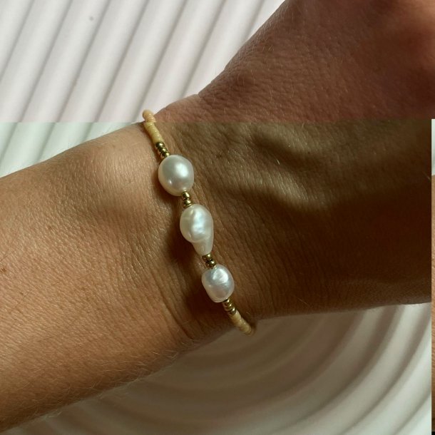 FRIIHOF+SIIG - NR. 2024292 - ARMBND - WHITE PEARL