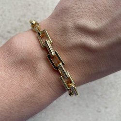 FRIIHOF+SIIG - HANNAH - GULDBELAGT ARMBND 