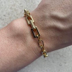 FRIIHOF+SIIG - HANNAH - GULDBELAGT ARMBND 