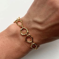 FRIIHOF+SIIG - MIA - GULDBELAGT ARMBND 