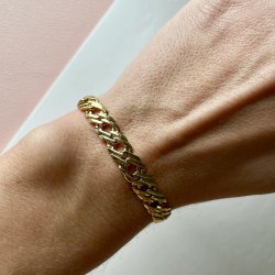 FRIIHOF+SIIG - GULDBELAGT ARMBND 