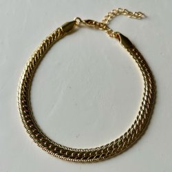 FRIIHOF+SIIG - GULDBELAGT ARMBND