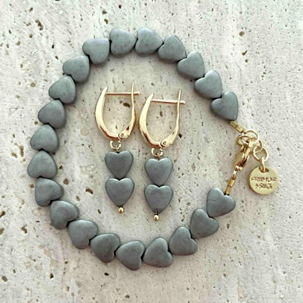 FRIIHOF+SIIG - GULDBELAGT SMYKKEST - ARMBND OG RERINGE