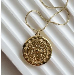 FRIIHOF+SIIG - GULDBELAGT HALSKDE 