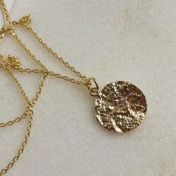 FRIIHOF+SIIG - GULDBELAGT HALSKDE 