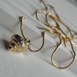 FRIIHOF+SIIG - GULDBELAGT HALSKDE 