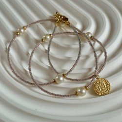 FRIIHOF+SIIG - COIN - GULDBELAGT HALSKDE 