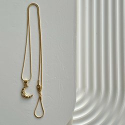 FRIIHOF+SIIG - MOON - GULDBELAGT HALSKDE 