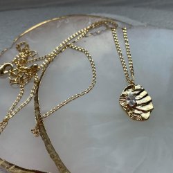 FRIIHOF+SIIG - GULDBELAGT HALSKDE 