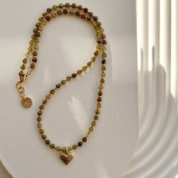 FRIIHOF+SIIG - HALSKDE - GULDBELAGT HJERTE