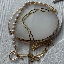 FRIIHOF+SIIG - LULU - GULDBELAGT HALSKDE 