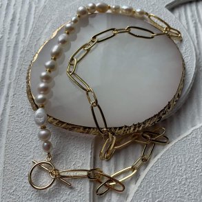 FRIIHOF+SIIG - LULU - GULDBELAGT HALSKDE 