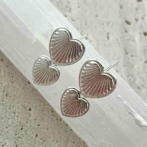 FRIIHOF+SIIG - TWO HEARTS - RHODIUM (SLVLOOK) RERINGE