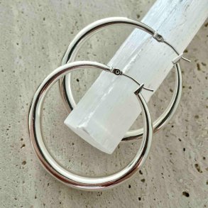 FRIIHOF+SIIG - BIG HOOPS - RHODIUM (SLVLOOK) RERINGE 