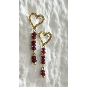 FRIIHOF+SIIG - PEARL HEART - GULDBELAGTE RERINGE