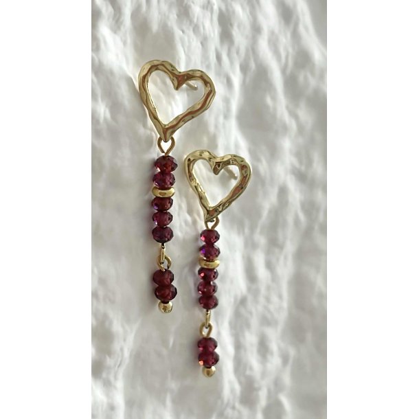 FRIIHOF+SIIG - PEARL HEART - GULDBELAGTE RERINGE