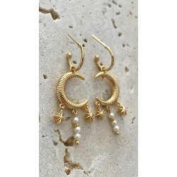 FRIIHOF+SIIG - CHANDRA MOON - GULDBELAGTE RERINGE