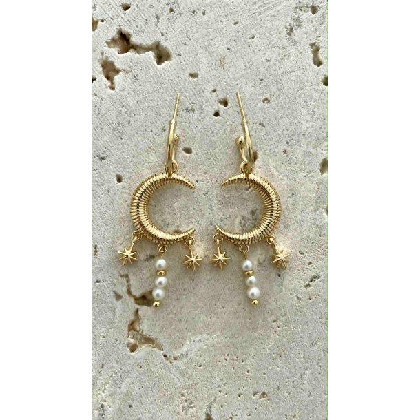 FRIIHOF+SIIG - CHANDRA MOON - GULDBELAGTE RERINGE