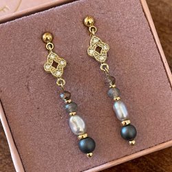 FRIIHOF+SIIG - CARINA - GULDBELAGTE RESTIKKER 